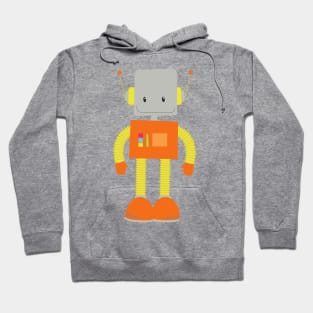 Cute Robot, Funny Robot, Silly Robot, Robotics Hoodie